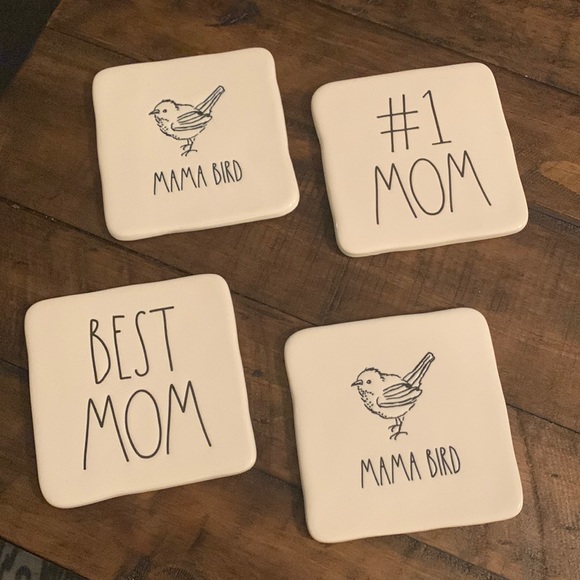 Rae Dunn Ceramic Coasters - Picture 1 of 5